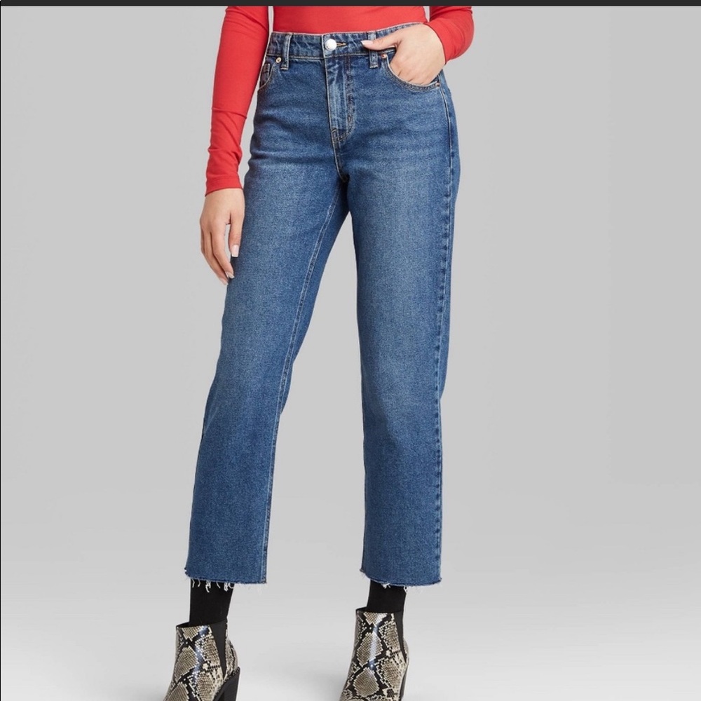 Wild Fable High Rise Straight Ankle Jeans size 10